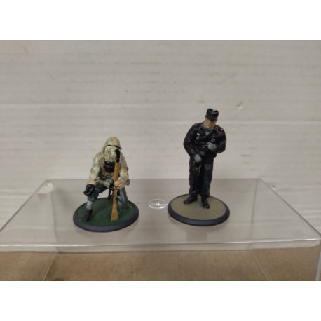 GER 121 OBERSCHUTZE 162 + GEFREITER WW 2 1:32 ATLAS FIGURES PLOMO