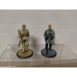 GER 101 AFRIKAKORPS 1941 + LT KOCH EBEN EMAEL 1940 WW 2 1:32 ATLAS FIGURES PLOMO