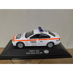 BMW E39 525 2001 POLICE TICINO SWITZERLAND 1:43 DeAGOSTINI BOX NO ORIGINAL