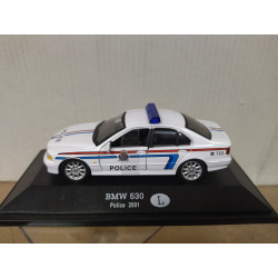 BMW E39 530 2001 POLICE LUXEMBURGO 1:43 DeAGOSTINI BOX NO ORIGINAL