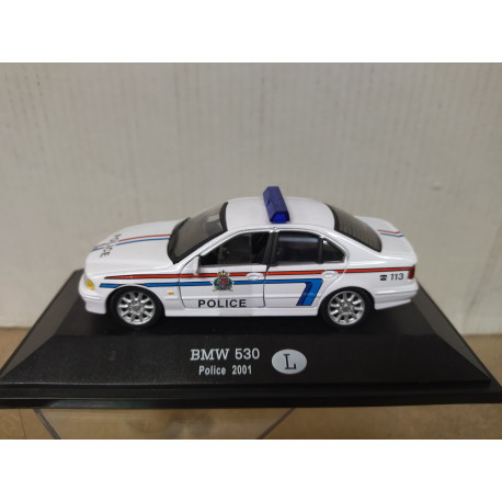 BMW E39 530 2001 POLICE LUXEMBURGO 1:43 DeAGOSTINI BOX NO ORIGINAL