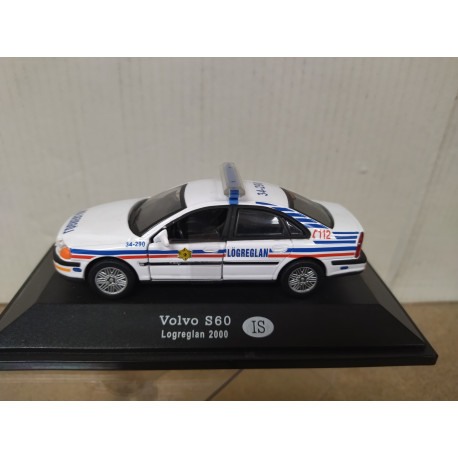VOLVO S60 2000 LOGRENGIAN ICELAND POLICE 1:43 DeAGOSTINI BOX NO ORIGINAL