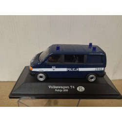 VOLKSWAGEN T4 2000 POLICJA/POLICE POLAND 1:43 DeAGOSTINI BOX NO ORIGINAL