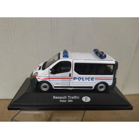 RENAULT TRAFFIC 2003 POLICE 1:43 DeAGOSTINI BOX NO ORIGINAL
