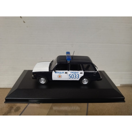 VAZ-2104/LADA NOVA 1300 BREAK BELARUS POLICE 124) 1:43 ALTAYA IXO BOX NO ORIGINAL