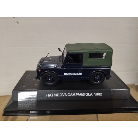 FIAT NUOVA CAMPAGNOLA 1982 CARABINIERI 1:43 DeAGOSTINI BOX NO ORIGINAL