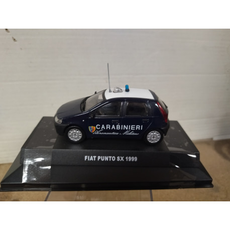 FIAT PUNTO SX 1999 CARABINIERI 1:43 DeAGOSTINI BOX NO ORIGINAL