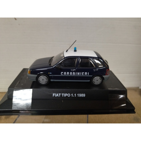 FIAT TIPO 1.1 1989 CARABINIERI 1:43 DeAGOSTINI BOX NO ORIGINAL