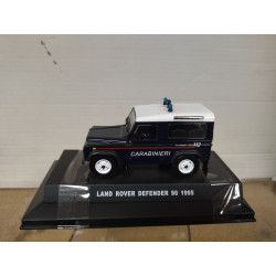 LAND ROVER DEFENDER 90 1995 CARABINIERI 1:43 DeAGOSTINI BOX NO ORIGINAL