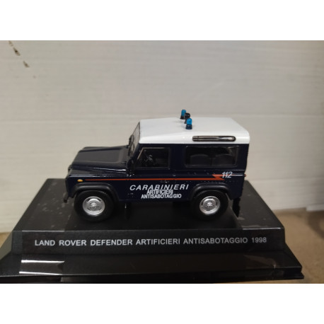 LAND ROVER DEFENDER 90 1998 ANTISABOTAGGIO CARABINIERI 1:43 BOX NO ORIGINAL