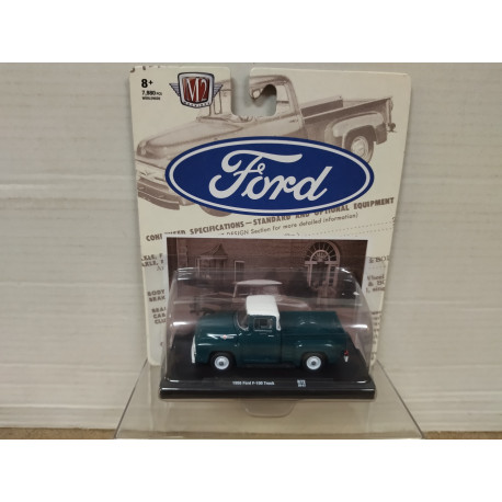 FORD F-100 1956 TRUCK GREEN 1:64 M2 MACHINES
