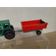 TRACTOR VERDE + REMOLQUE 1:65/apx 1:64 MAJORETTE 208 NO BOX