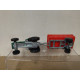 TRACTOR VERDE + REMOLQUE 1:65/apx 1:64 MAJORETTE 208 NO BOX