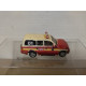 MITSUBISHI PAJERO D-1 FIRE BOMBEROS REPINTADO/DESGUACE 1:72 JOY CITY NO BOX