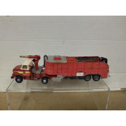 US AMERICAN FIRE FD NY TRAILER REPINTADO/DESGUACE apx 1:64 GUISVAL NO BOX
