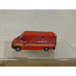 FURGONETA FIRE FD NY REPINTADO/DESGUACE apx 1:87 H0 NO BOX