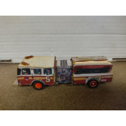 US AMERICAN FIRE FD E5 NY REPINTADO/DESGUACE apx 1:64 NO BOX