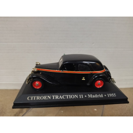 CITROEN TRACCION 11 1955 TAXI MADRID 1:43 ALTAYA IXO SUCIO/URNA RAJADA