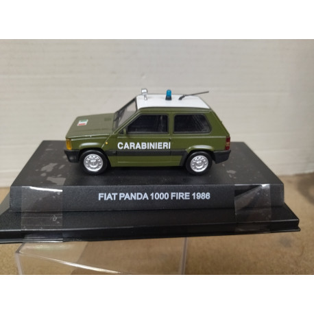 FIAT PANDA 1000 FIRE 1986 CARABINIERI 1:43 DeAGOSTINI BOX NO ORIGINAL