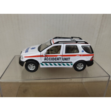 MERCEDES-BENZ W163 ML320 EMERGENCY ACCIDENT UNIT 1:43 HONGWELL DEFECT/NO BOX