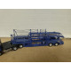 MITSUBISHI FUSO BLUE TRUCK CAR CARRIER/PORTACOCHES 1:64 D-D MODELS