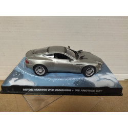 ASTON MARTIN V12 VANQUISH DIE ANOTHER DAY 007 JAMES BOND 1:43 EAGLEMOSS IXO
