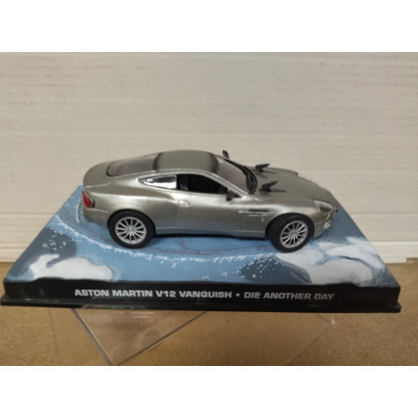ASTON MARTIN V12 VANQUISH DIE ANOTHER DAY 007 JAMES BOND 1:43 EAGLEMOSS IXO
