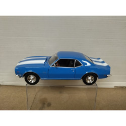 CHEVROLET CAMARO Z/28 1968 BLUE/WHITE 1:24 WELLY NO BOX
