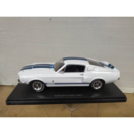 SHELBY GT-500 1967 WHITE/BLUE (MUSTANG) 1:24 ALTAYA IXO