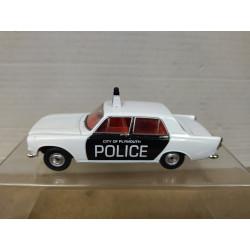 FORD ZEPHYR 6 MK.III CITY PLYMOUTH POLICE UK 1:43 VANGUARDS NO RETROS/NO BOX