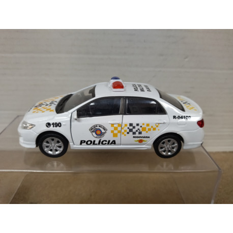 TOYOTA COROLLA POLICIA MILITAR BRAZIL apx 1:36/38 11cm Long WELLY