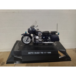 MOTO GUZZI 750 V7 1966 CARABINIERI MOTO/BIKE 1:24 DeAGOSTINI BOX NO ORIGINAL