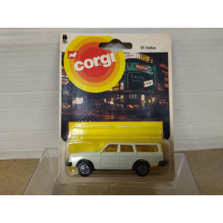 VOLVO 245 DL BREAK WHITE apx 1:64 CORGI JUNIORS 51 BOX