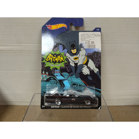 BATMAN CLASSIC TV SERIES BATMOBILE DC 1/6 BATMAN 1:64 HOT WHEELS