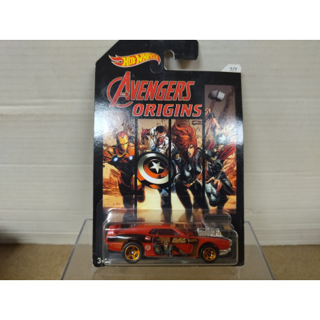 RIVITED BLACK WIDOW 7/7 AVENGERS 1:64 HOT WHEELS