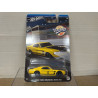 FORD MUSTANG BOSS 302 1969 YELLOW 3/5 VINTAGE CARRERA 1:64 HOT WHEELS