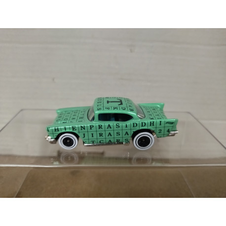 CHEVROLET BEL AIR 1957 6/10 ART CARS 1:64 HOT WHEELS NO BOX