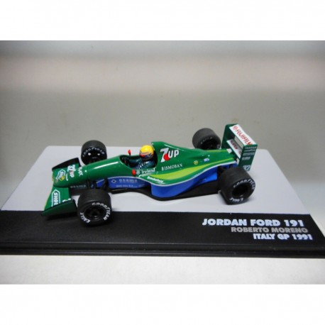 JORDAN FORD 191 R.MORENO ITALY GP 1991 FIG PILOT BRAZIL FORMULA F1 IXO 1:43