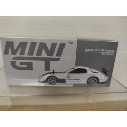 MAZDA RX-7 FD3S RE-AMEMIYA SILVER METALIC 1:64 MINI GT 1106