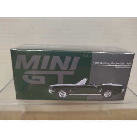 FORD MUSTANG CONVERTIBLE 1964 HIGHLAND GREEN LHD 1:64 MINI GT 1166