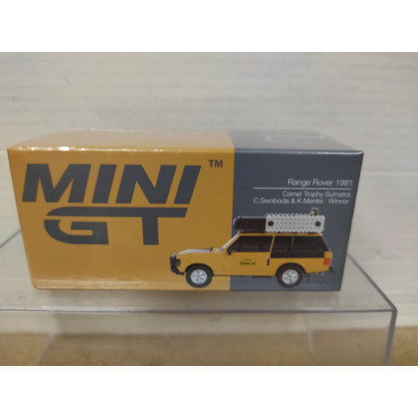 RANGE ROVER 1981 CAMEL TROPHY SUMATRA 1:64 MINI GT 1144