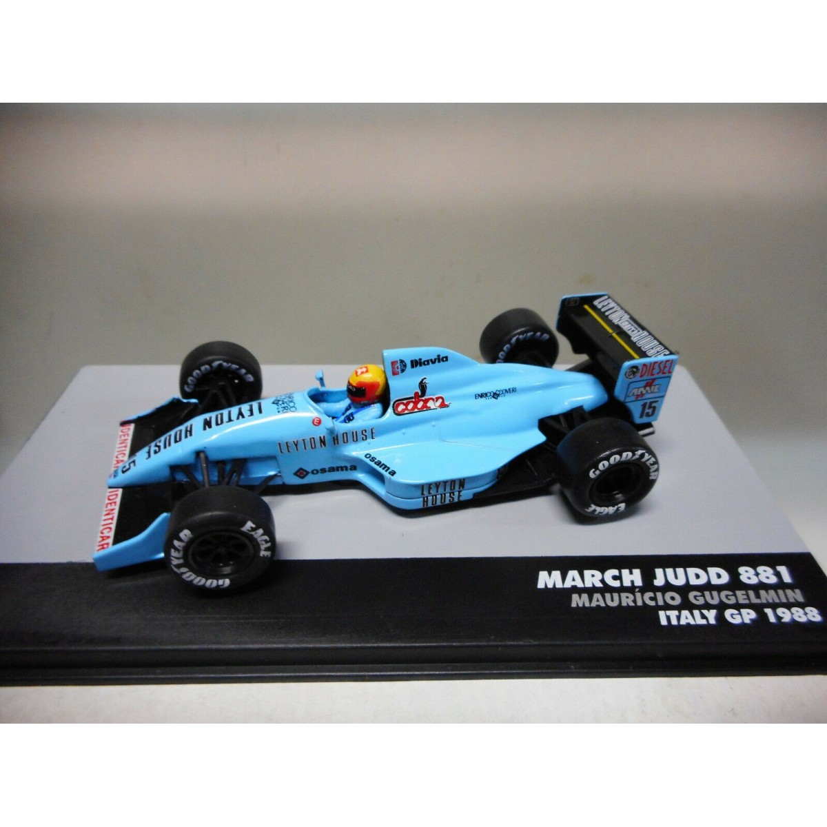 MARCH JUDD 881 M.GUGELMIN ITALY GP 1988 FIG PILOT BRAZIL FORMULA