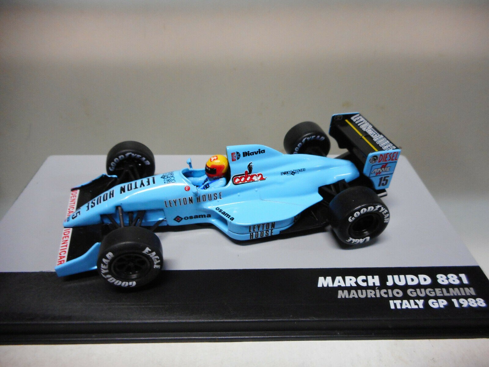 MARCH JUDD 881 M.GUGELMIN ITALY GP 1988 FIG PILOT BRAZIL FORMULA