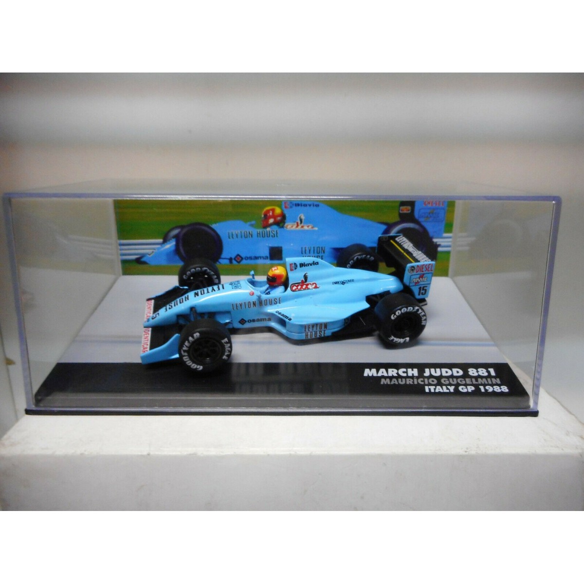 MARCH JUDD 881 M.GUGELMIN ITALY GP 1988 FIG PILOT BRAZIL FORMULA