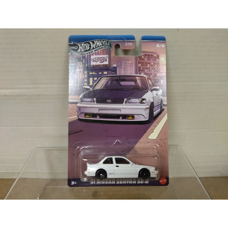 NISSAN SENTRA 1991 SE-R WHITE 5/5 COMPACT KINGS 1:64 HOT WHEELS
