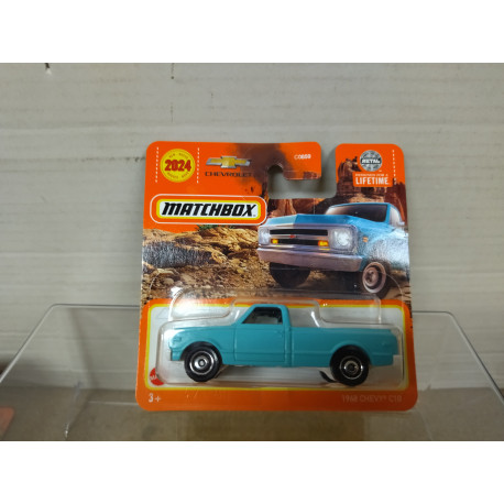 CHEVROLET C-10 1968 PICKUP BLUE 1:64 MATCHBOX