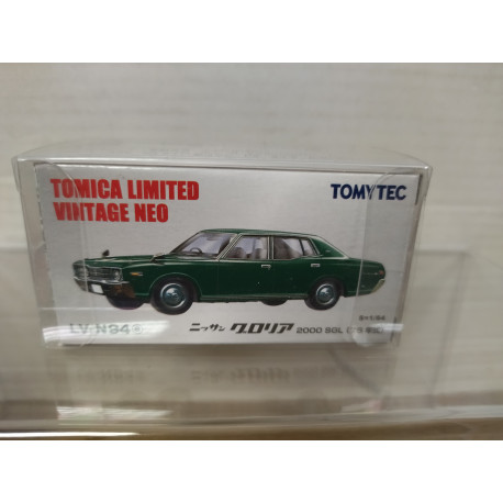 NISSAN GLORIA 2000 SGL GREEN 1:64 TOMICA LIMITED VINTAGE NEO LV-N94a