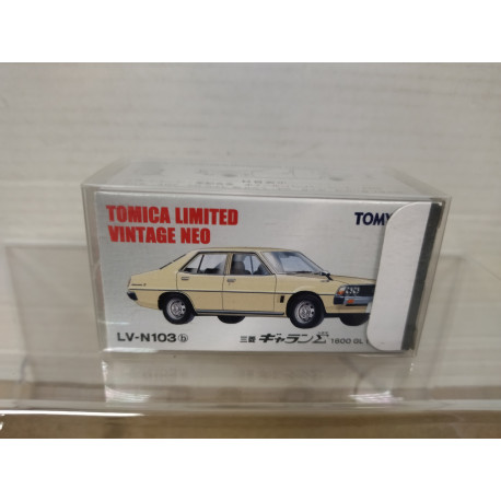 MITSUBISHI GALANT 1600 GL BEIGE 1:64 TOMICA LIMITED VINTAGE NEO LV-N103b