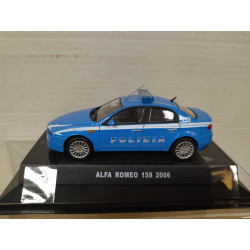 ALFA ROMEO 159 2006 POLIZIA POLICE 1:43 DeAGOSTINI BOX NO ORIGINAL