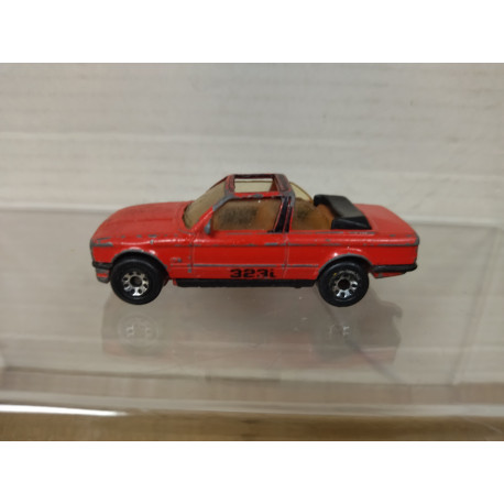 BMW E30 323i CABRIO RED MB39 (3) 1:58/apx 1:64 MATCHBOX NO BOX